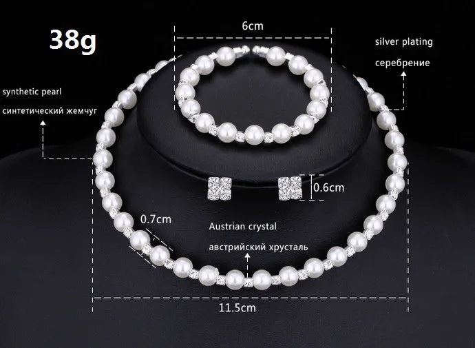 Pearls jewellery set
