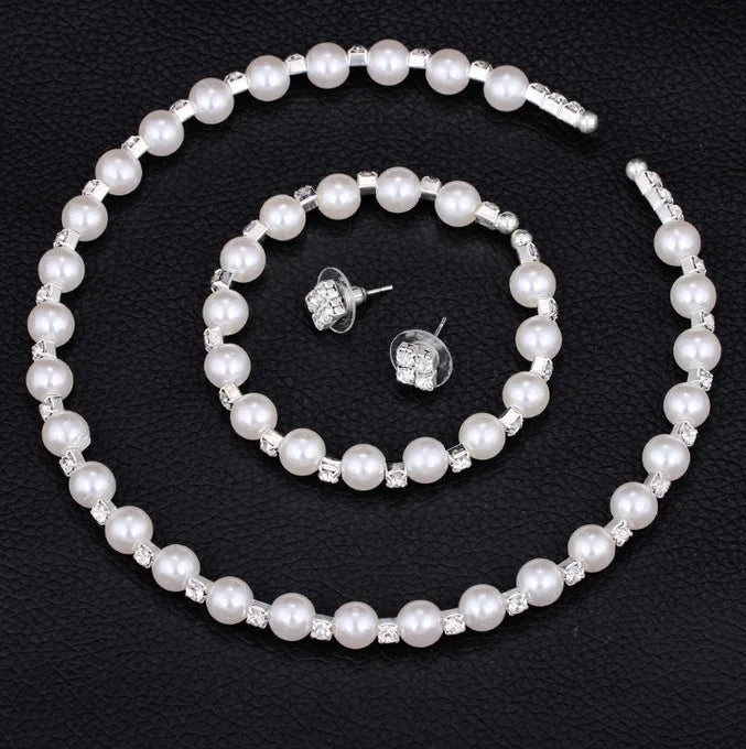 Pearls jewellery set
