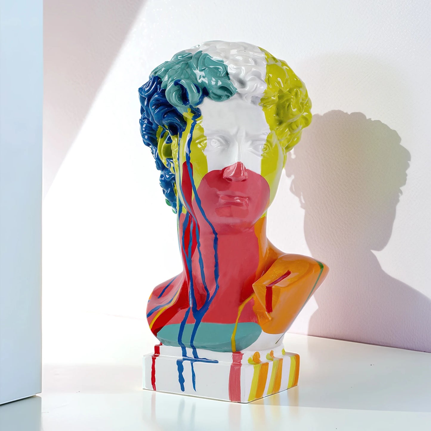 European Home Decoration David Head Resin Statue