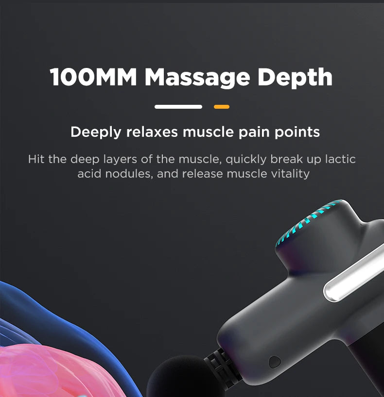Booster - Mini Electric Neck Massager Gun, Smart Hit Fascia for Body Relaxation, Fitness, Muscle Pain Relief