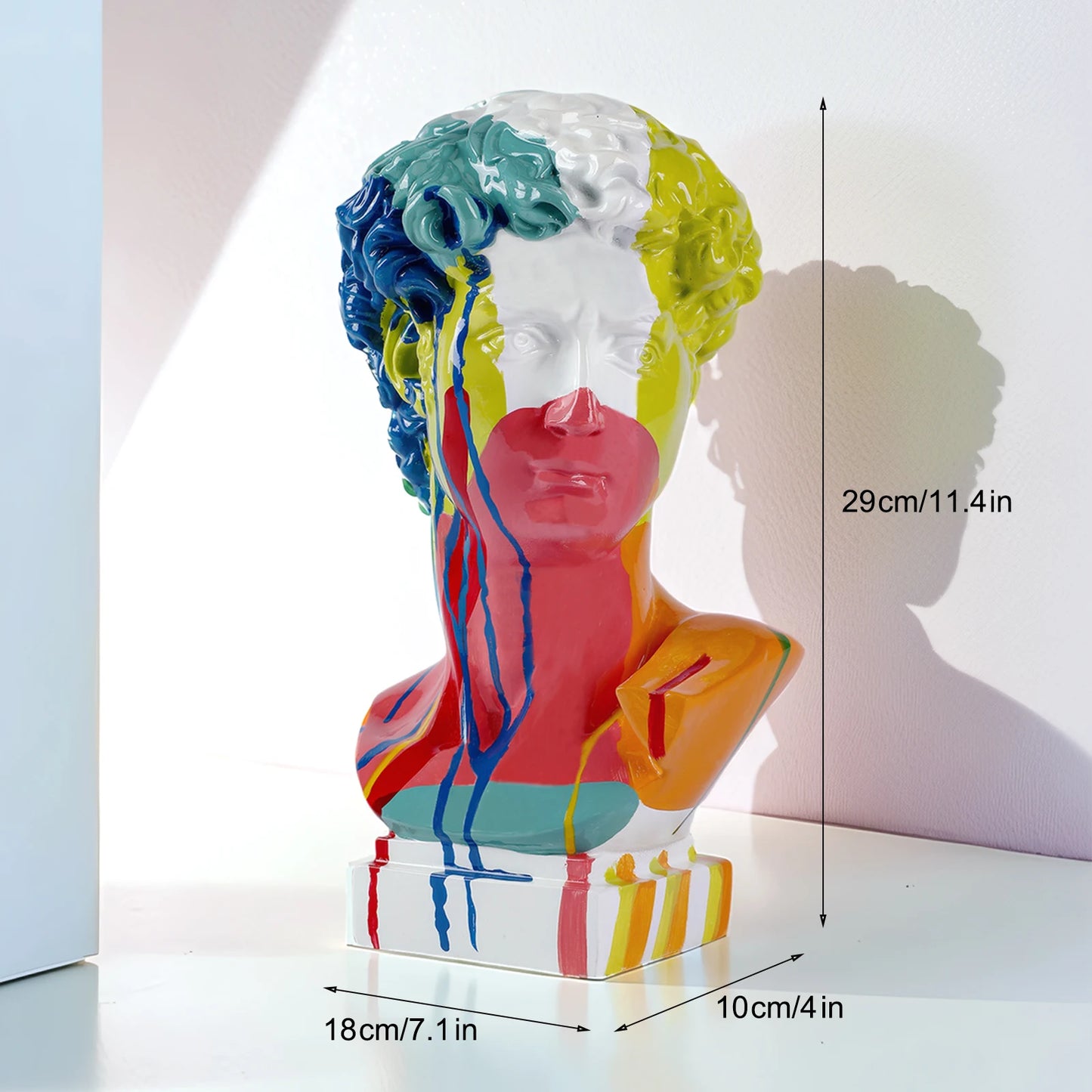 European Home Decoration David Head Resin Statue