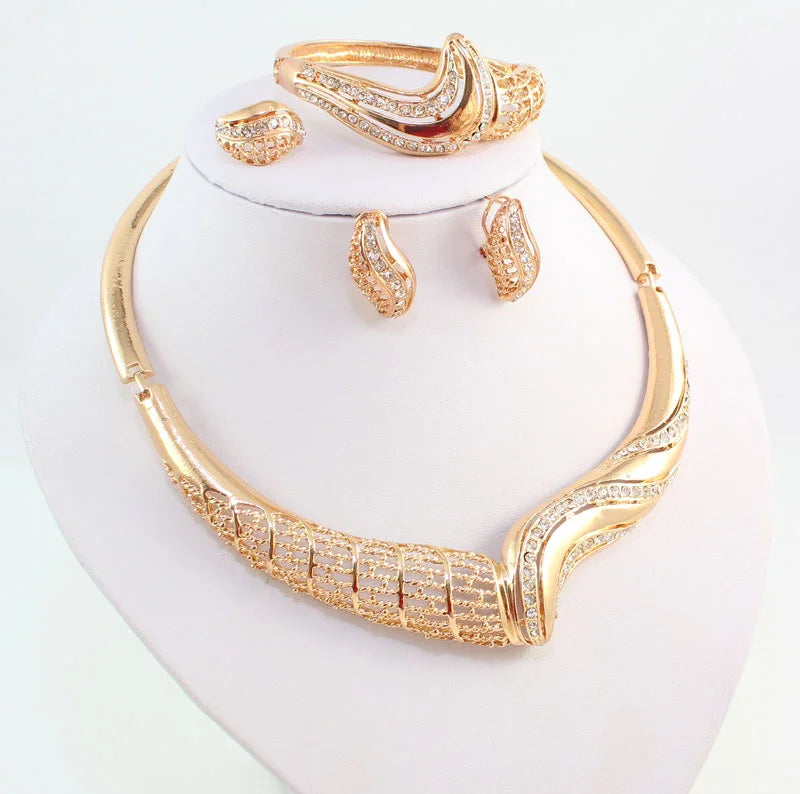 African Beads Crystal Pendant set