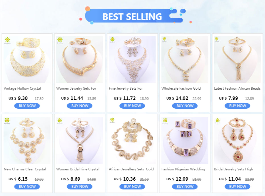 African Beads Crystal Pendant set