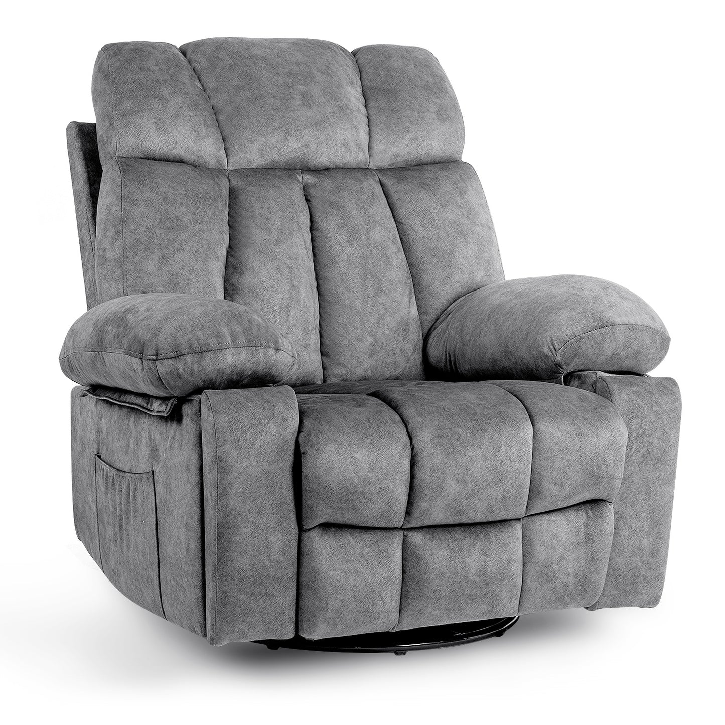 Massage Swivel Rocking Chair, Living Room Massage Chair with Vibration Massage and Heating