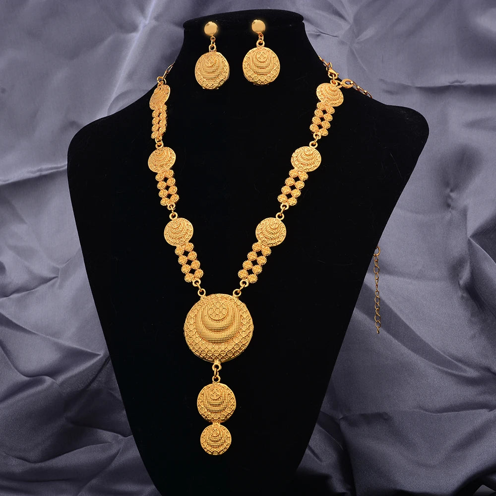 24k Gold Color Jewelry Set