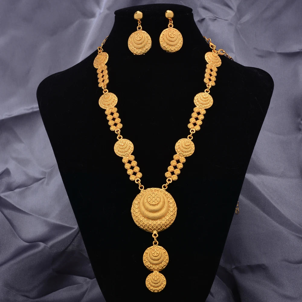 24k Gold Color Jewelry Set