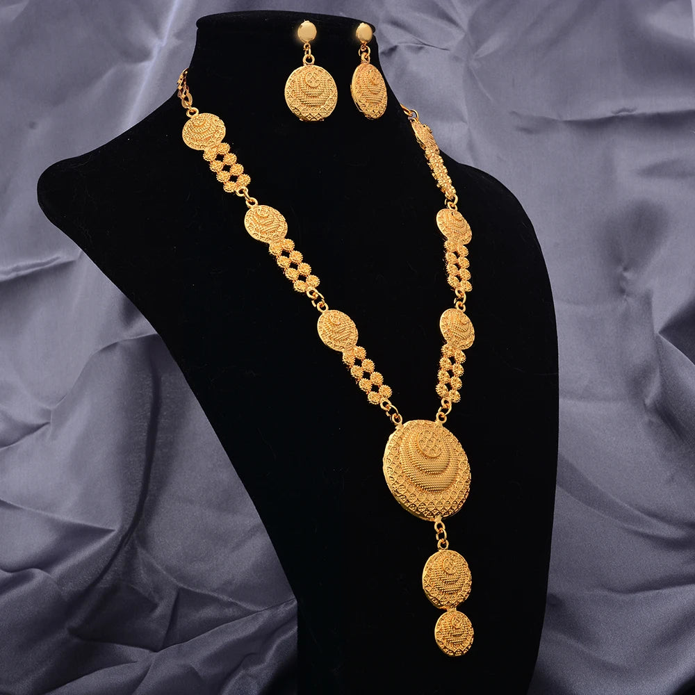 24k Gold Color Jewelry Set