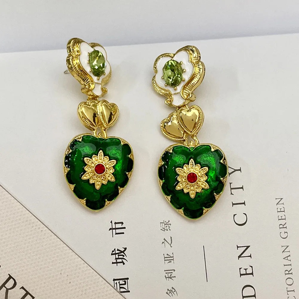 Retro Colorful Artistic Carved Jewelry