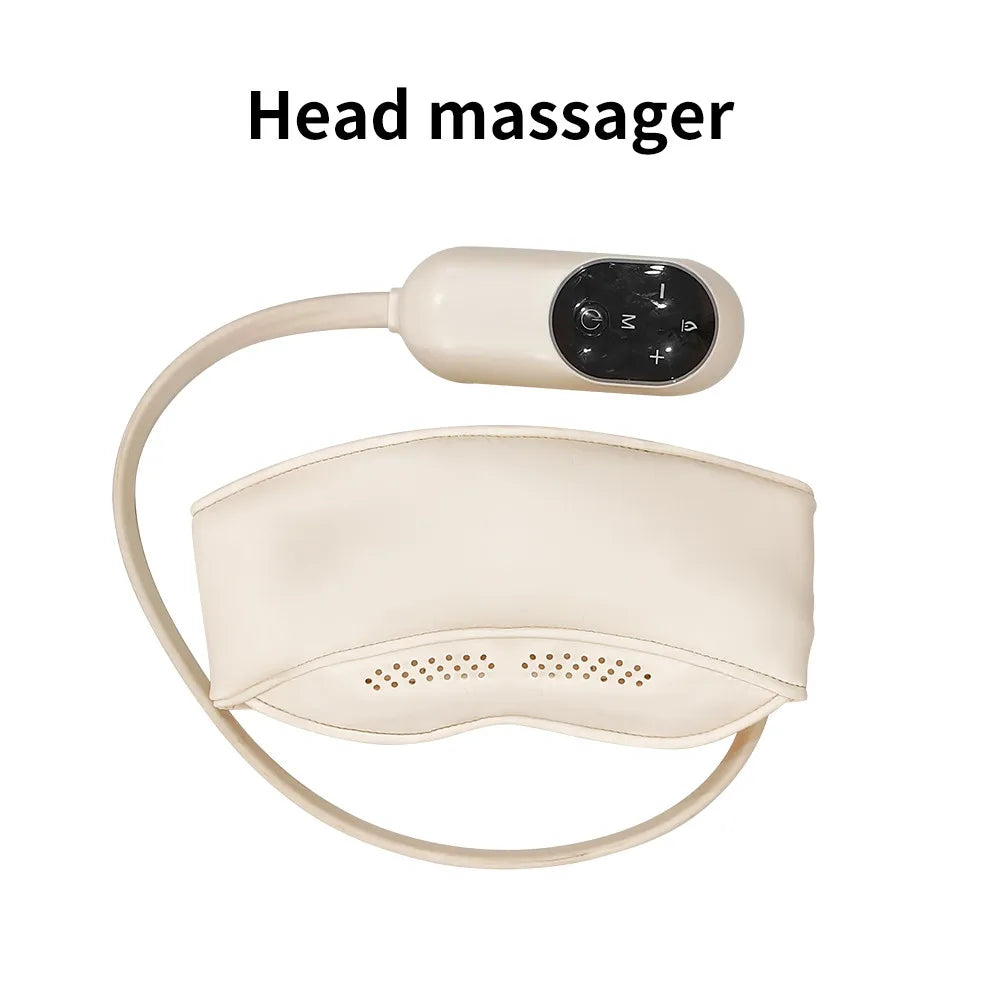 Head massager charging airbag sleep aid home massage helmet hot compress head massager